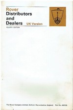 ROVER P5B SALOON / COUPE & P6 2000 3500 ORIG 1967 DISTRIBUTORS & DEALERS BOOKLET
