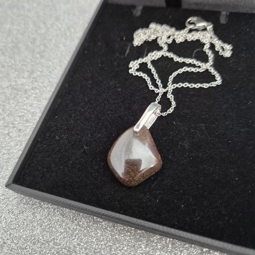 Boulder opal pendant set - boulder,