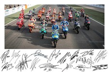 MotoGP 2021 Riders Signed A4 Photo Print Autograph Valentino Rossi Marc Marquez