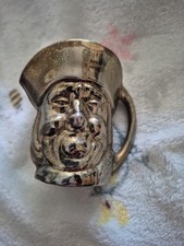 Small Vintage Metal Toby Jug