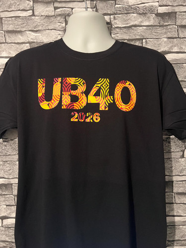 Ub40 band black cotton - black, shirt