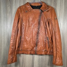 Mauritius Tan Leather Biker