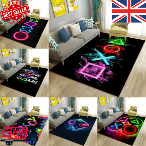 Gaming controller area - controller, rug
