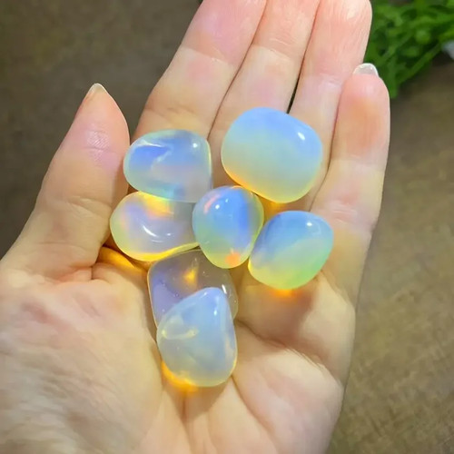 Bulk opal gravel tumbled - opal,