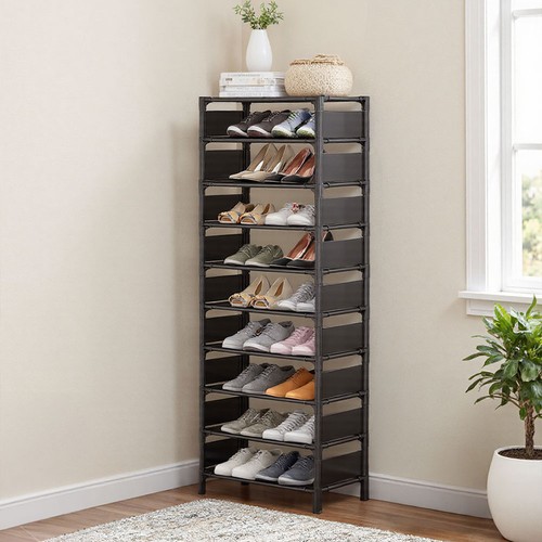 10tier narrow shoe - shoe, rack