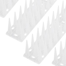 OFFO Bird Spikes Pigeon Deterrent Fence Spikes 4.45m Frosted Clear