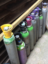 Oxygen - 10 Litre Industrial EMPTY Gas Cylinder 200 BAR Oxy/acetylene Bottle 
