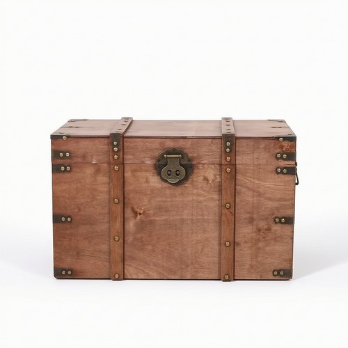 Storage trunk with hinged - hinged, lid