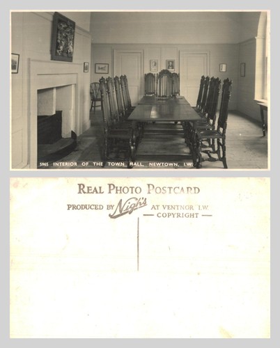 Vintage postcard interior of - vintage,