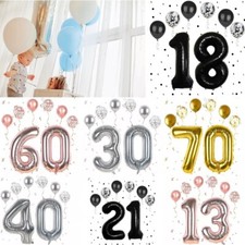 40"Number Foil Balloon Age Set