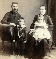 Cabinet Card Photo Family