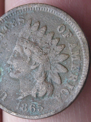 1865 indian head one - 1865,