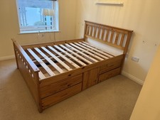 Solid Pine Captains Double Bed