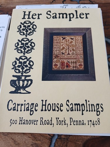 Carriage house samplings chart - carriage,