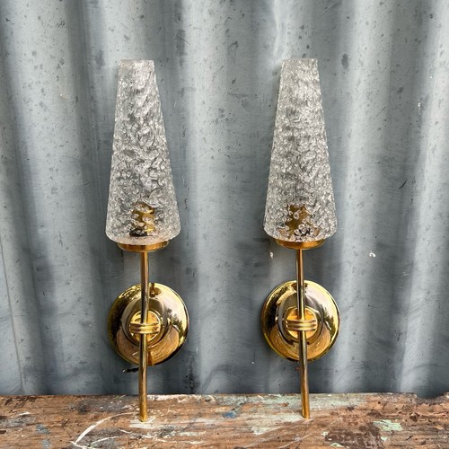 Pair vintage brass - brass, &