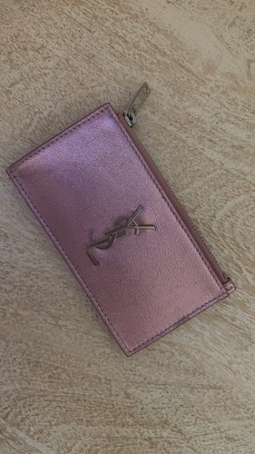 Saint laurent pink zip card - saint,