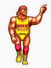 Hulk Hogan ~ 2" Vinyl Sticker