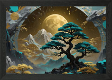 Kintsugi Rising Sun Framed