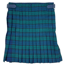 Black Watch Tartan Kilt Lightweight Highland Scottish Scotland Green Navy Blue