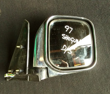 1997 GENUINE MITSUBISHI SHOGUN DRIVER RIGHT SIDE WING MIRROR CHROME