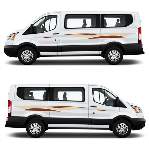 Decal graphics beige brown - graphics, &