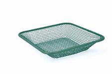 Square Bait Box Riddle - Maggot / Castor Mesh   17 x 17cm 4mm holes Green