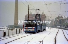 BLACKPOOL TRANSPORT CENTENARY TRAM 642 TALBOT SQ SNOW 35mm NEGATIVE+COPYRIGHT.  