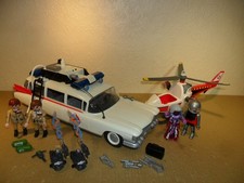PLAYMOBIL GHOST BUSTERS SET (Ambulance car,9220,Helicopter,Figures,Accessories)