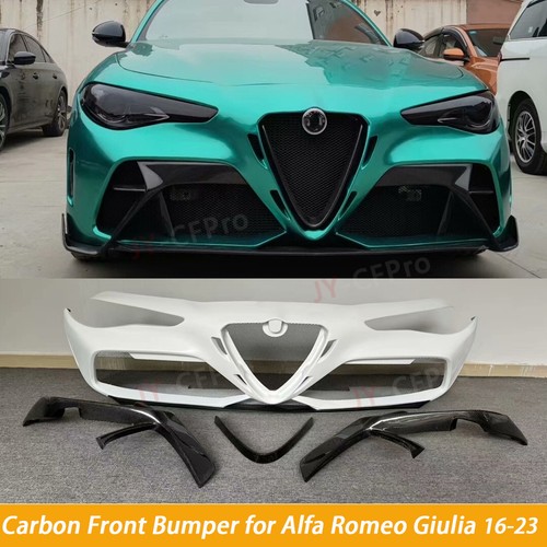 Half carbon fiber front - fiber, bumper