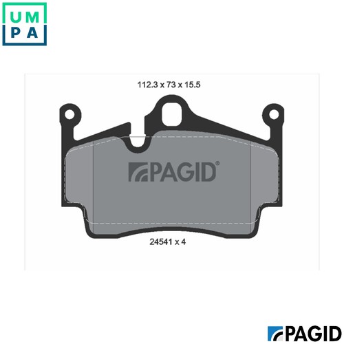 Brake pad set disc - pad,
