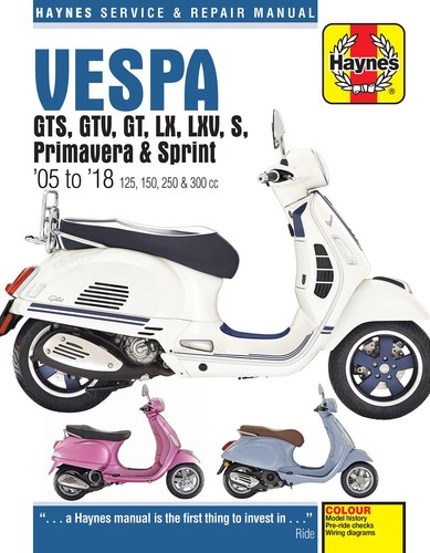 Vespa gts gtv s 125 - vespa, gts,
