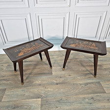 Vintage Oriental Side Tables -