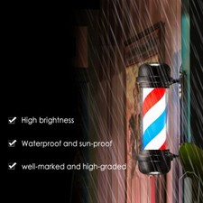 Outdoor Barber Pole Rotating