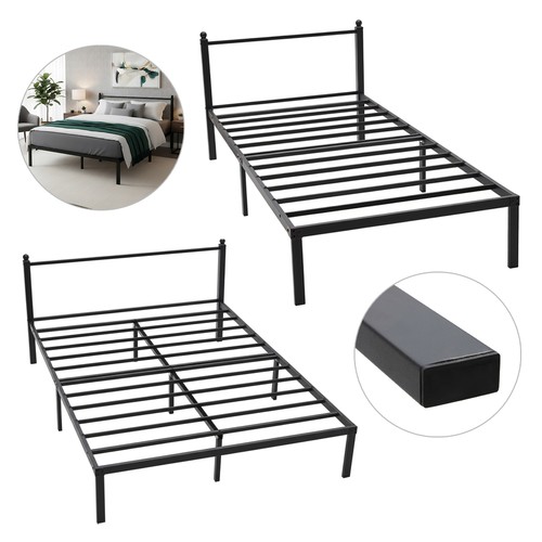 Metal bed frame heavy duty - bed,