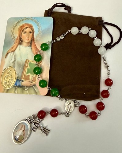 Dymphna chaplet handmade - st,