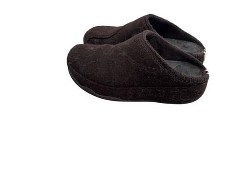 Fitflop shuv felt clogs brown - felt,