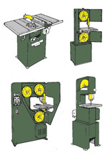 Original Startrite Vertical Saw Spares - Blade Guides / Table Inserts