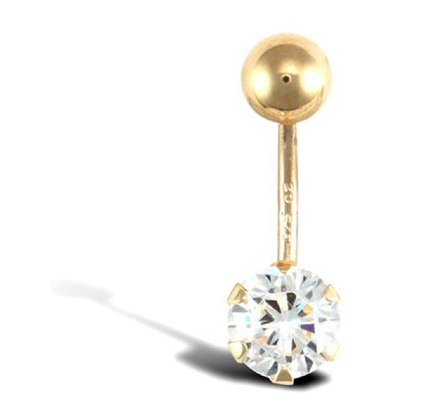 9ct yellow gold cubic zirconia - yellow,