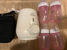 Phillips Avent Bottle Warmer And Bottle With Size 2 Teats X4