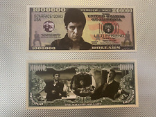 Set of 2 Al Pacino One Million Dollars Double sided Novelty Banknotes. FREE P&P