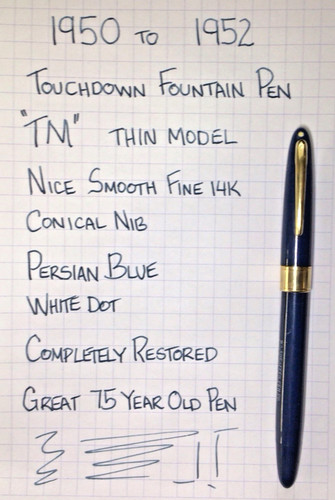 Sheaffer persian blue snorkel - blue,