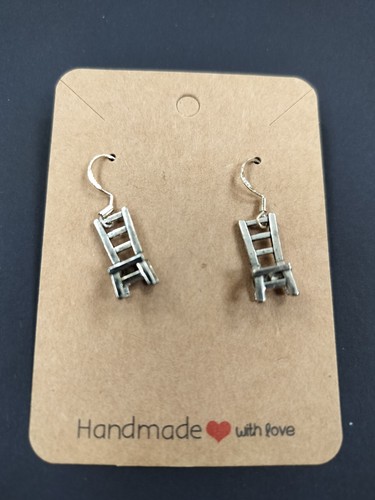 Chair dangle drop earrings - chair,