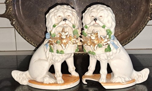 Pair enchanting antique - pair, german