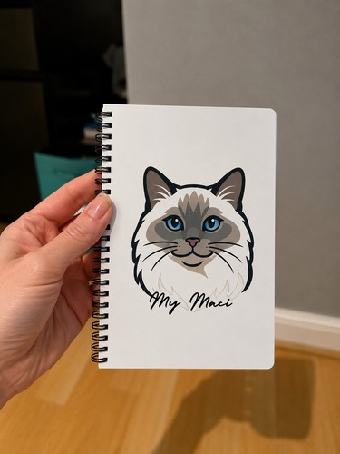 Ragdoll cat lined notebook - ragdoll,