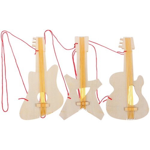 Pcs guitar diy kit wood - 3,
