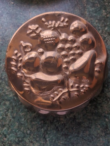 Vintage fruit mould copper - mould,,