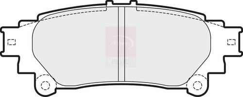 Apec rear brake pad - rear,