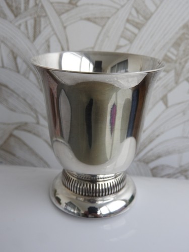 Antique silver metal timbal - silver,
