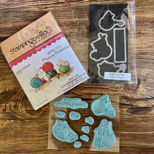 Stamping bella meowy - bella, christmas
