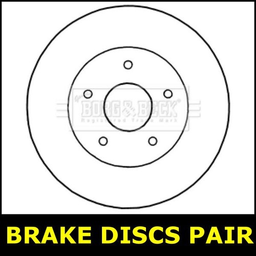 Brake discs pair - brake, rear